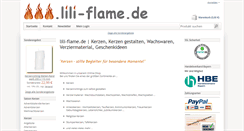 Desktop Screenshot of lili-flame.de