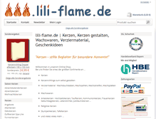 Tablet Screenshot of lili-flame.de